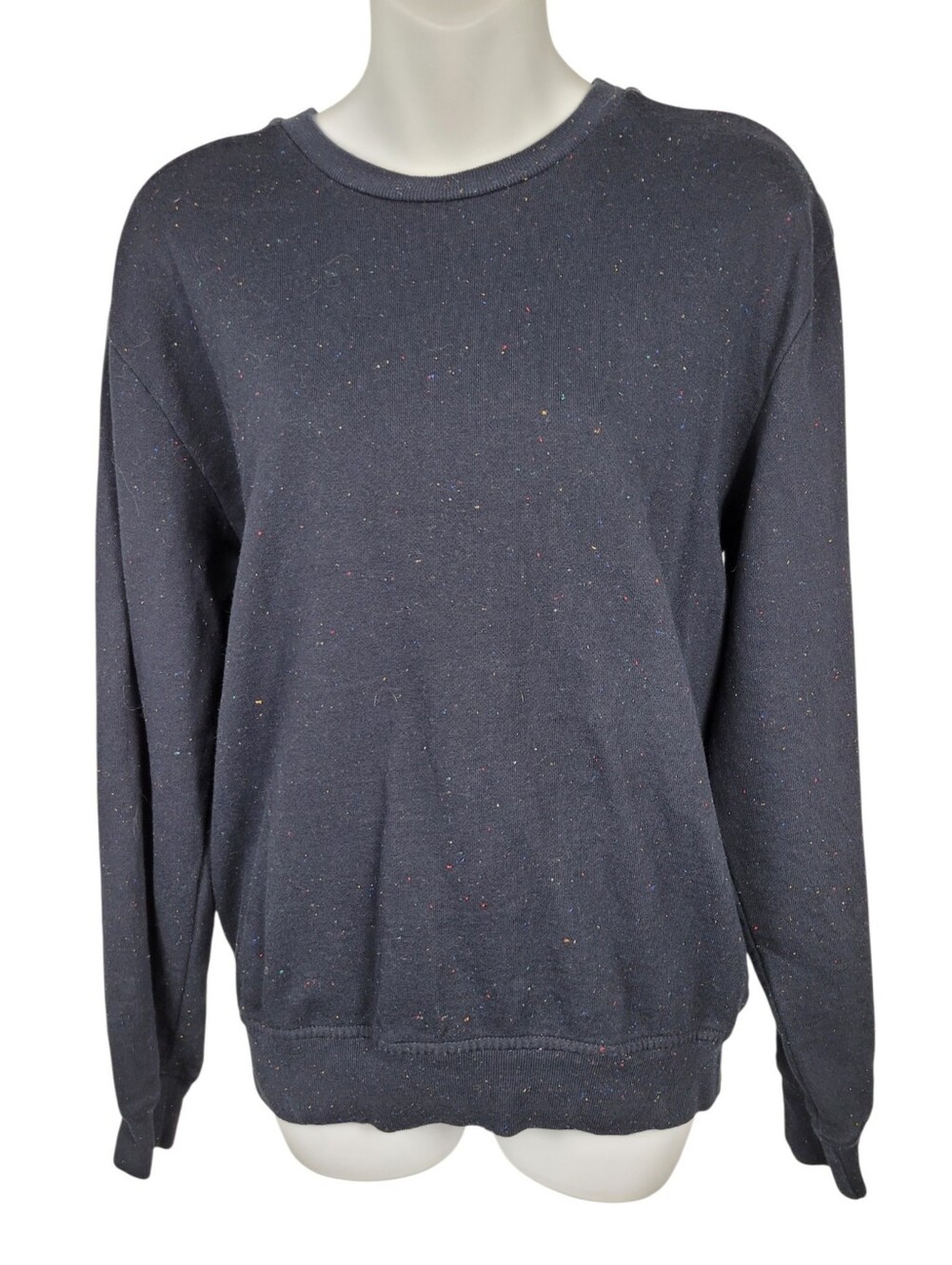 2/$20 Zara Navy Blue Rainbow Dot Colors Sweatshirt Top Size: M